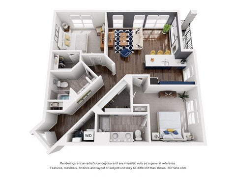 The Sancus 2 Bedroom Floor Plan